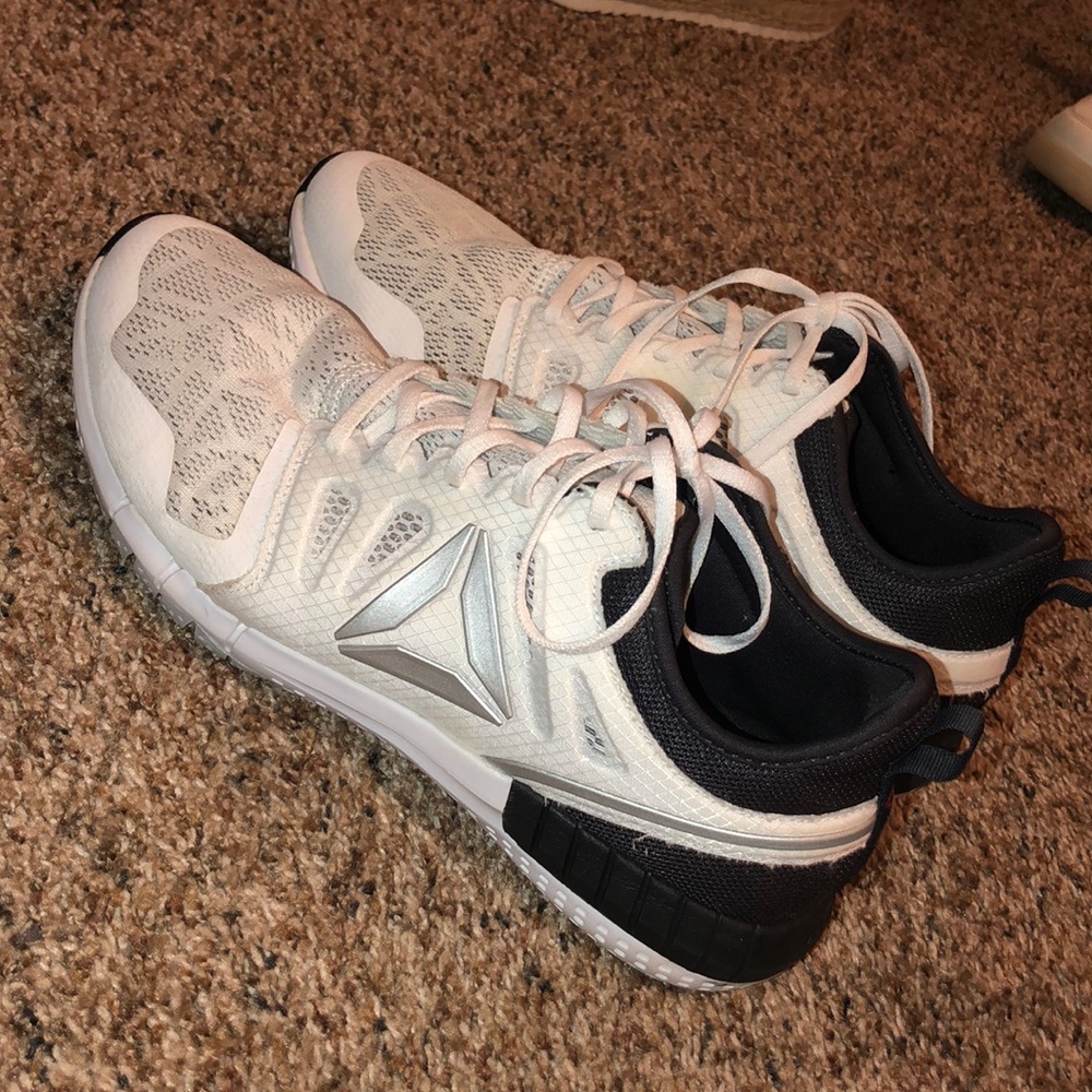 White Reebok Athletic Shoes